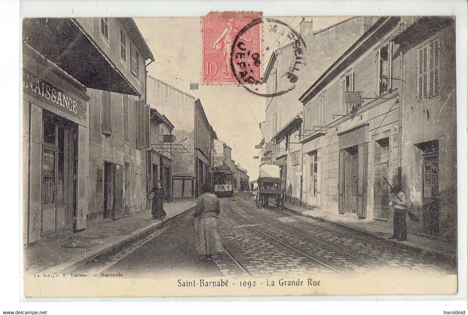 CPA 13 - SAINT BARNABE - 1092 LA GRANDE RUE - PETIT DEFAUT - Saint Barnabé, Saint Julien, Montolivet