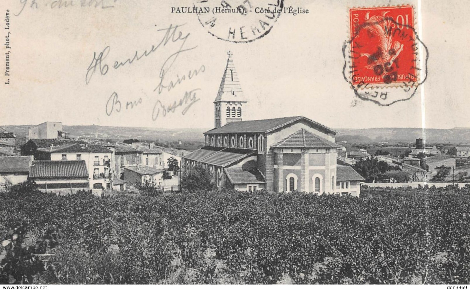 PAULHAN (Hérault) - Côté De L'Eglise - Vignes - Paulhan