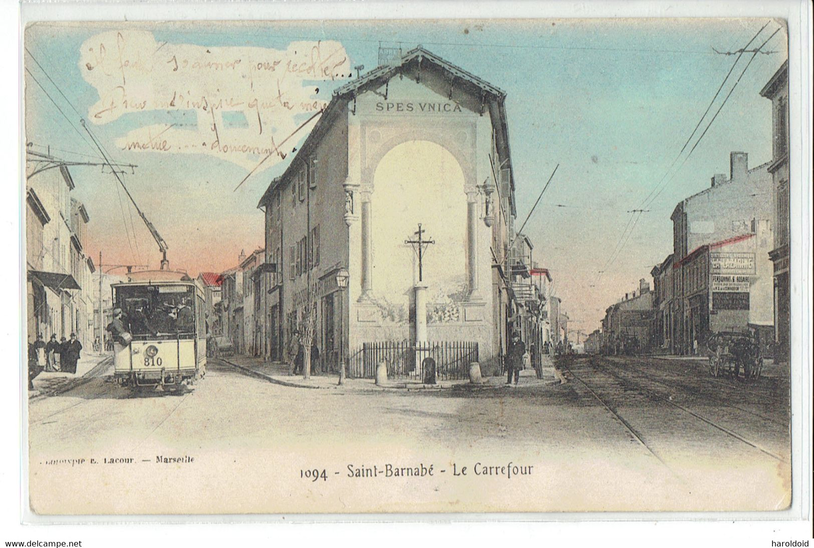 CPA 13 - SAINT BARNABE - 1094 LE CARREFOUR - LEGEREMENT GONDOLEE EN BAS - Saint Barnabé, Saint Julien, Montolivet