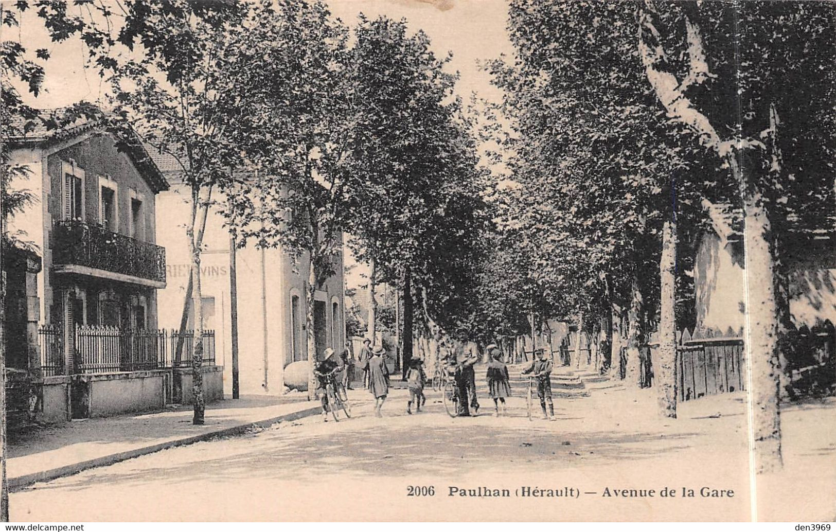 PAULHAN (Hérault) - Avenue De La Gare - Paulhan