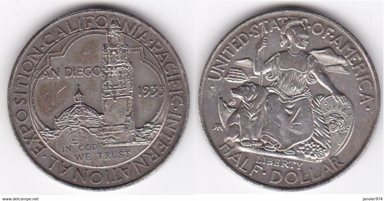 Half Dollar 1935 San Diego , Exposition Californie-Pacifique, Faux, Copie ?? - Gedenkmünzen