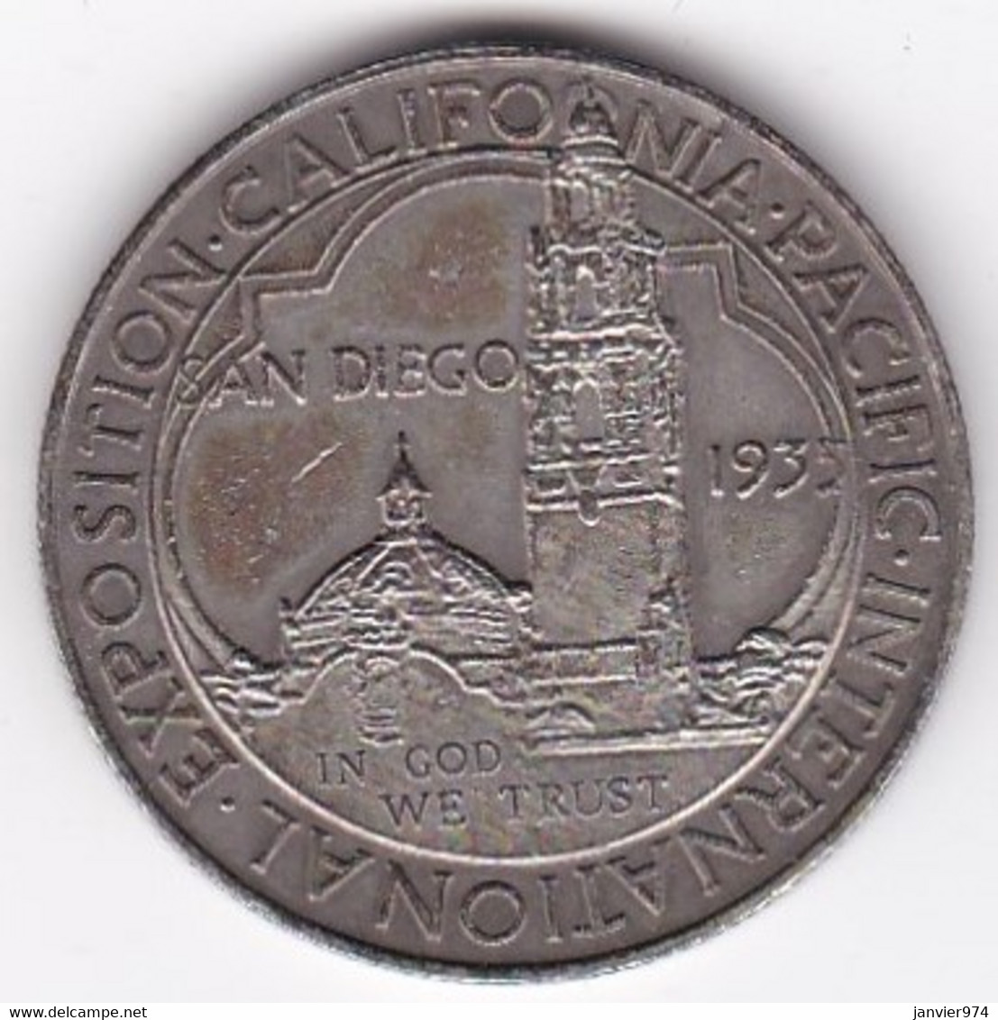 Half Dollar 1935 San Diego , Exposition Californie-Pacifique, Faux, Copie ?? - Herdenking