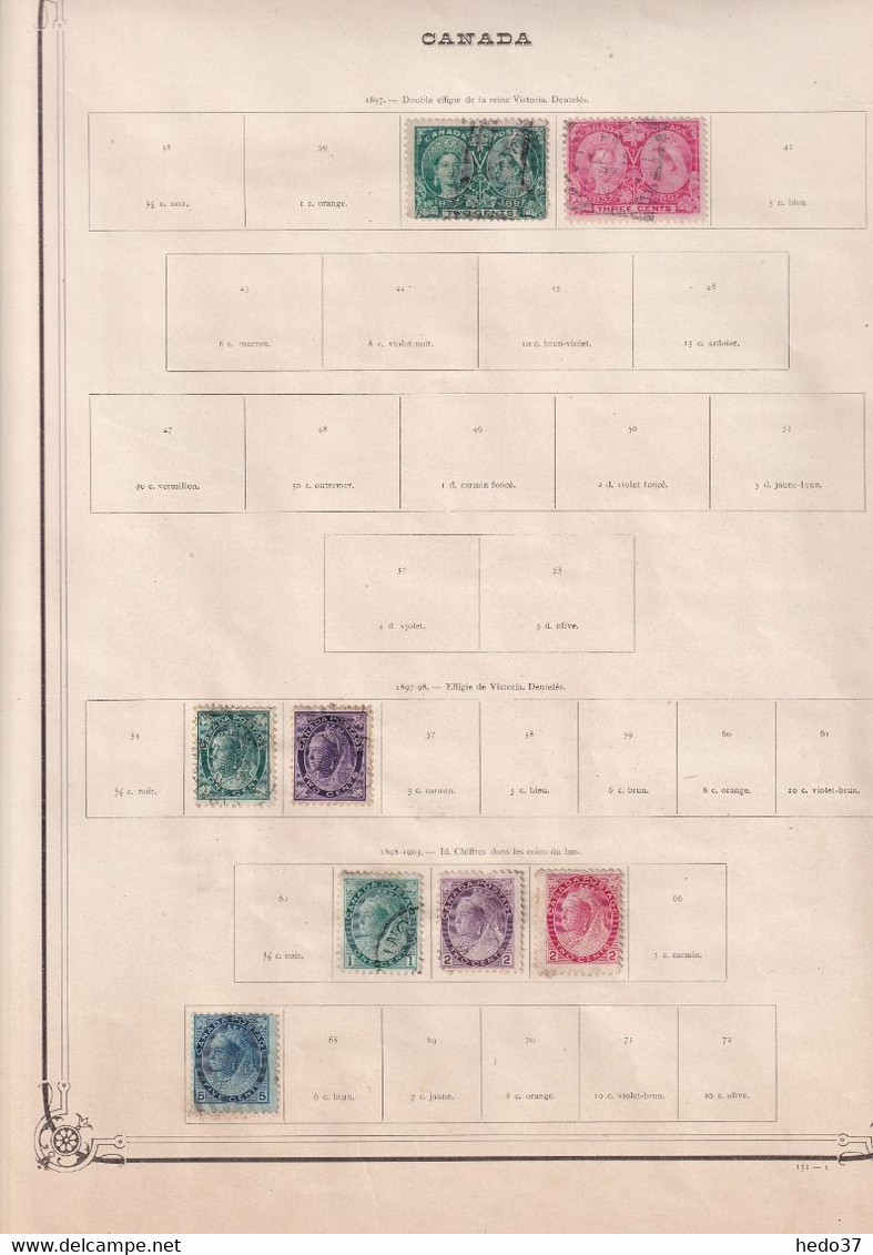 Canada - Collection Ancienne Vendue Page Par Page - Tous états - Verzamelingen