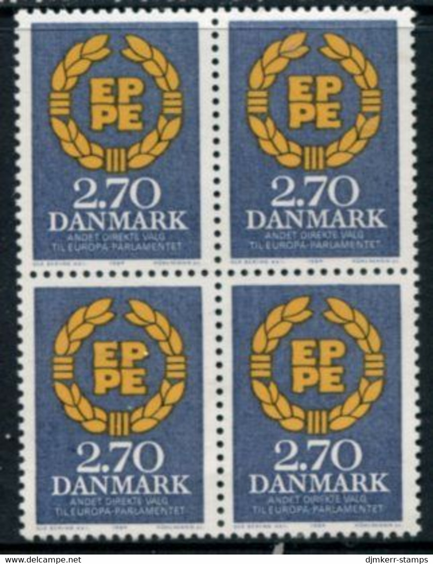 DENMARK 1984 Elections To European PArliament Block Of 4 MNH / **.   Michel 804 - Unused Stamps