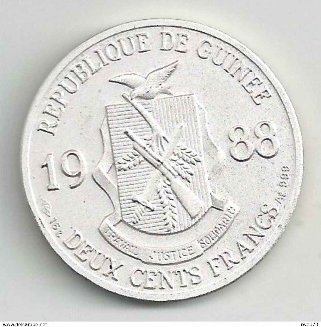 GUINEE - 200 Francs - 1988 - Basket - Barcelona 92 - TTB/SUP - RARE - Guinea