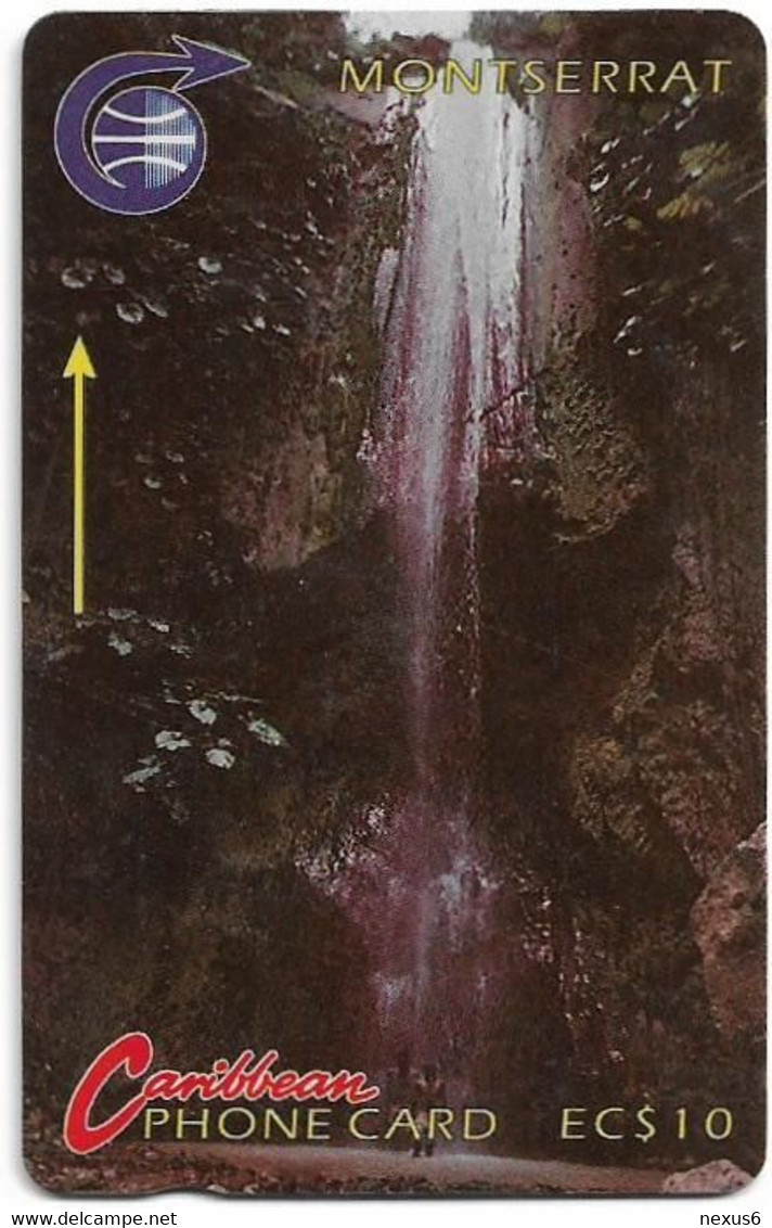 Montserrat - C&W (GPT) - Waterfall - 3CMTA - 1991, 10$, 15.500ex, Used - Montserrat