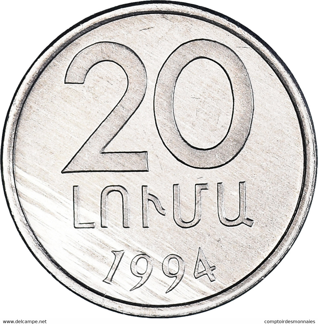 Monnaie, Arménie, 20 Luma, 1994, SPL+, Aluminium, KM:52 - Armenië