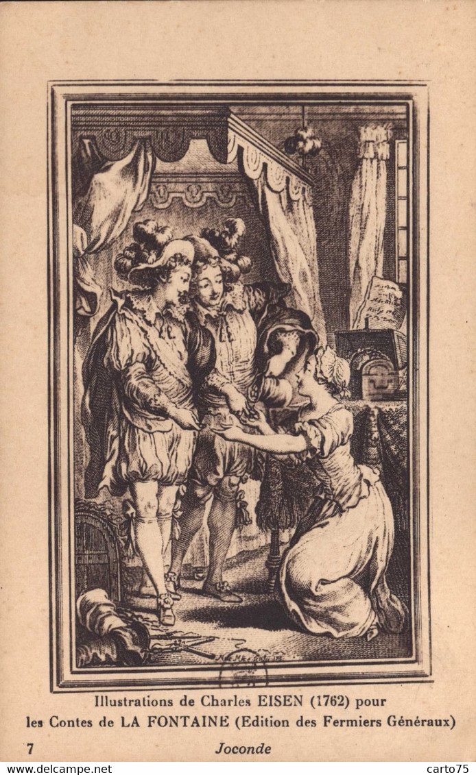 Contes - Jean De La Fontaine - Illustrations Charles Eisen - Mode XVIIème Siècle - Argent - Joconde - Fairy Tales, Popular Stories & Legends