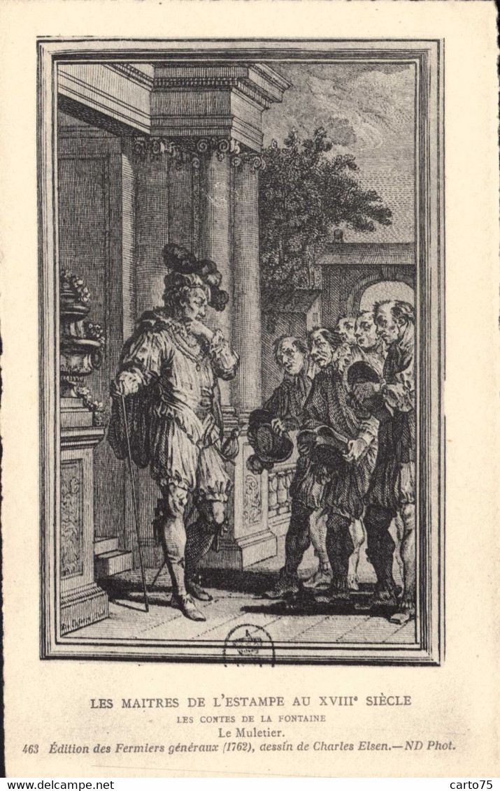 Contes Jean De La Fontaine - Maîtres Estampes 18ème Siècle - Muletier - ND 463 - Fairy Tales, Popular Stories & Legends