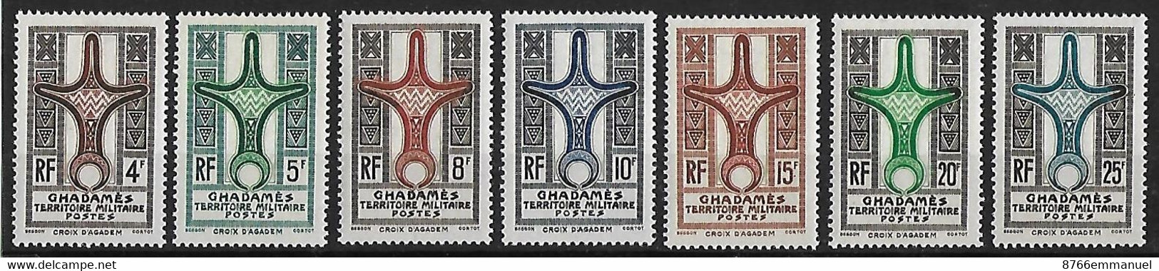 GHADAMES N°1 A 8 N* - Unused Stamps