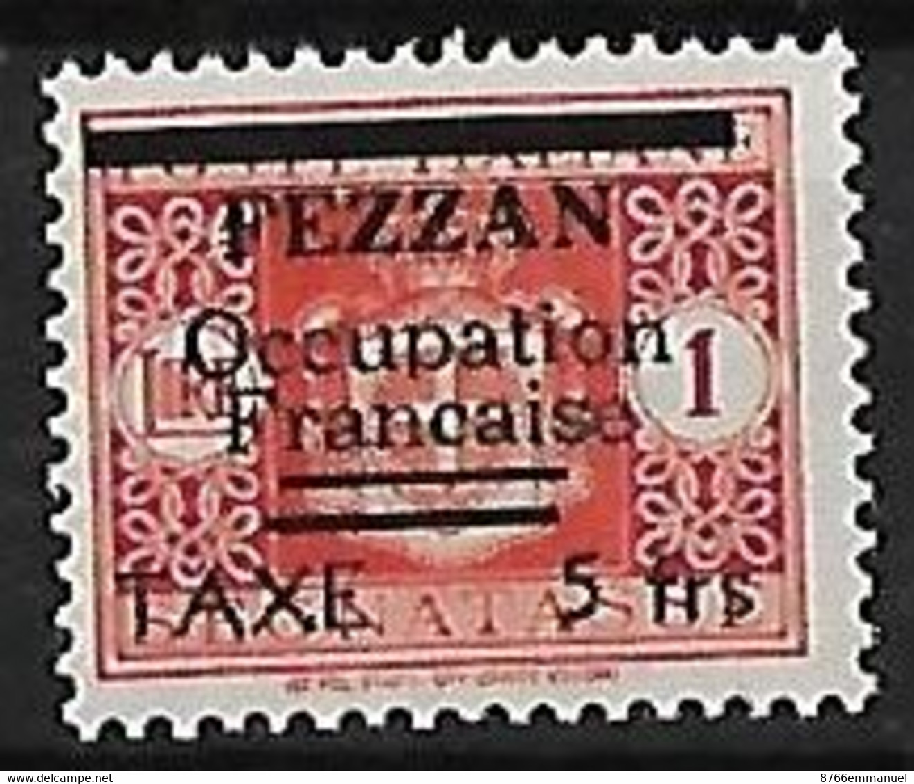 FEZZAN TAXE N°5 N**  Surcharge Fausse D'époque - Unused Stamps