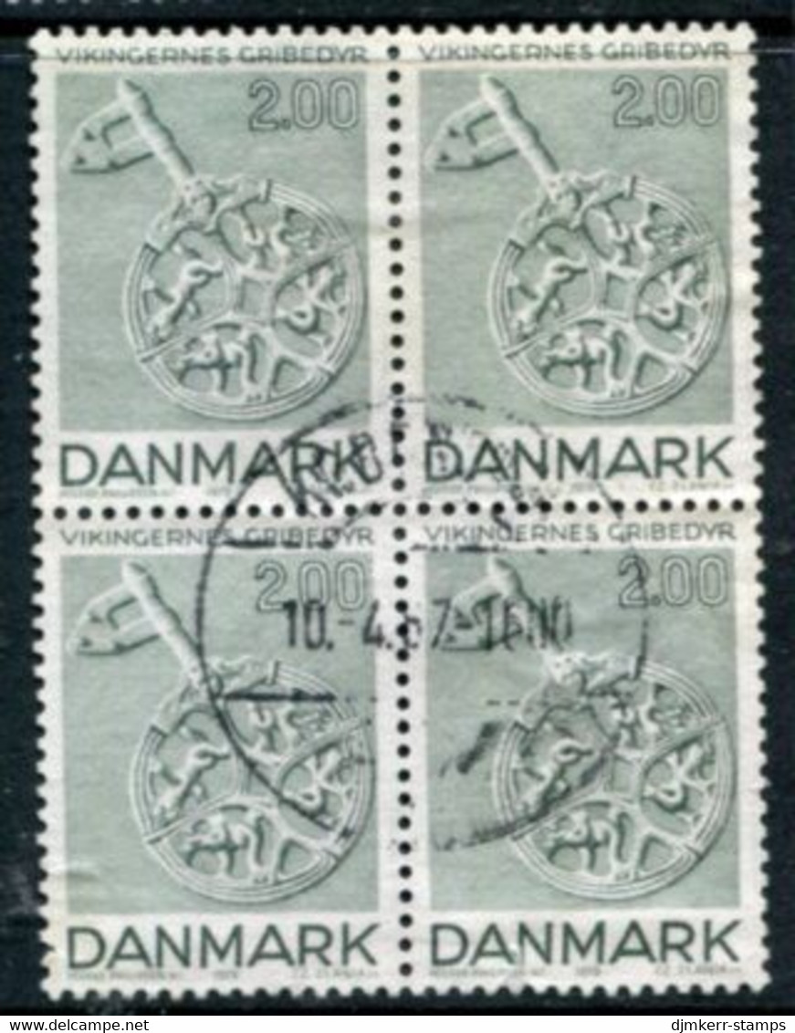 DENMARK 1979 Viking Artefacts 2.00 Kr. Block Of 4 Used   Michel 689 - Usati