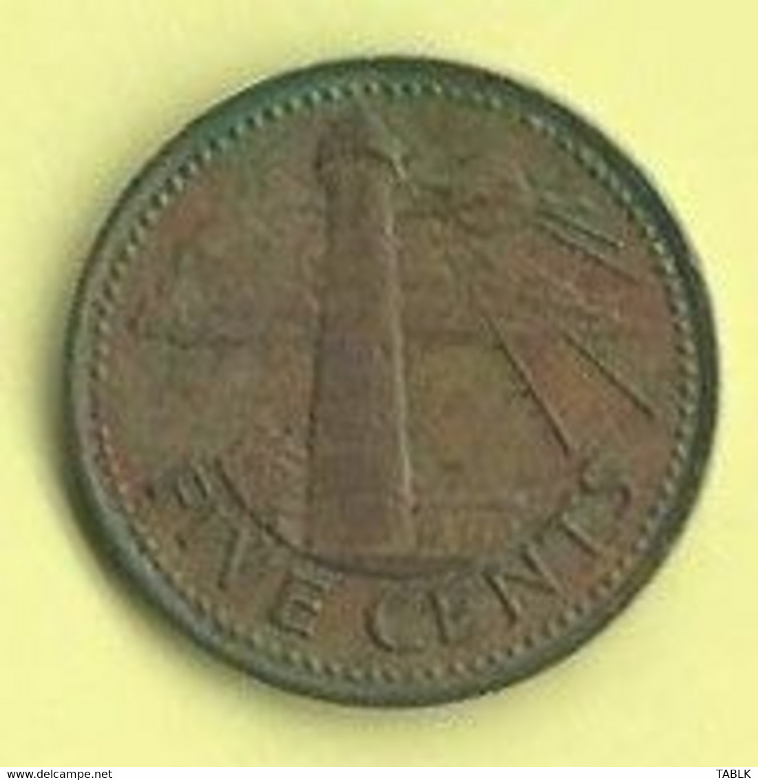 M023 - BARBADOS - FIVE CENTS 1973 - Barbades