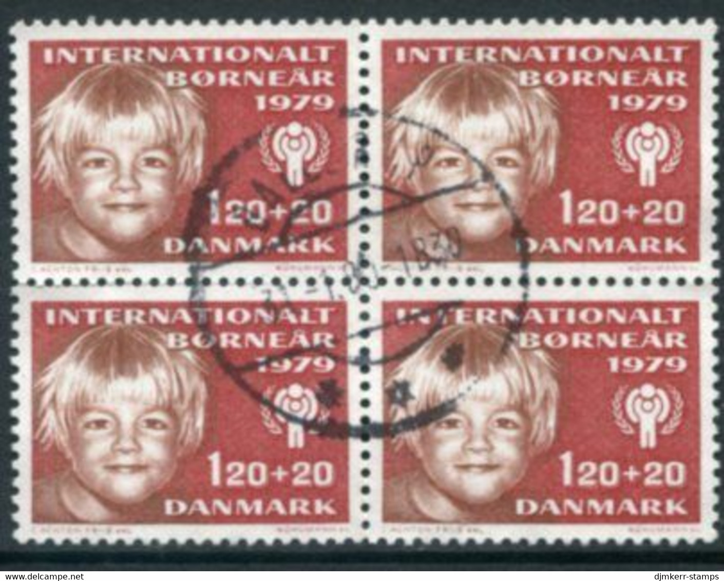 DENMARK 1979 Year Of The Child Block Of 4 Used   Michel 676 - Gebraucht