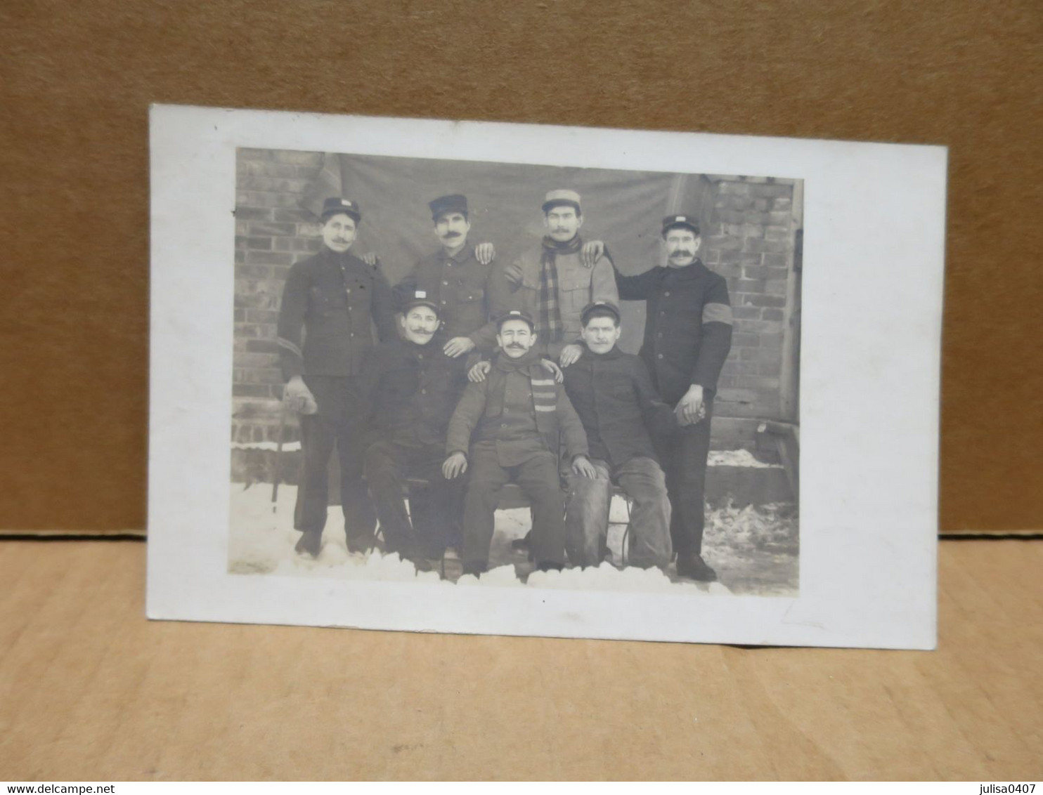 GARDELEGEN (Allemagne) Carte Photo Camp De Prisonniers Guerre 1914-18 Groupe De Soldats Français 1917 - Gardelegen