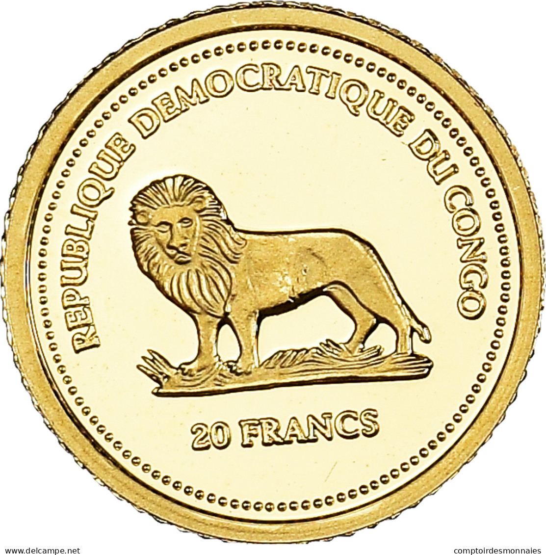 Monnaie, République Démocratique Du Congo, 20 Francs, 2005, FDC, Or, KM:173 - Congo (République Démocratique 1998)