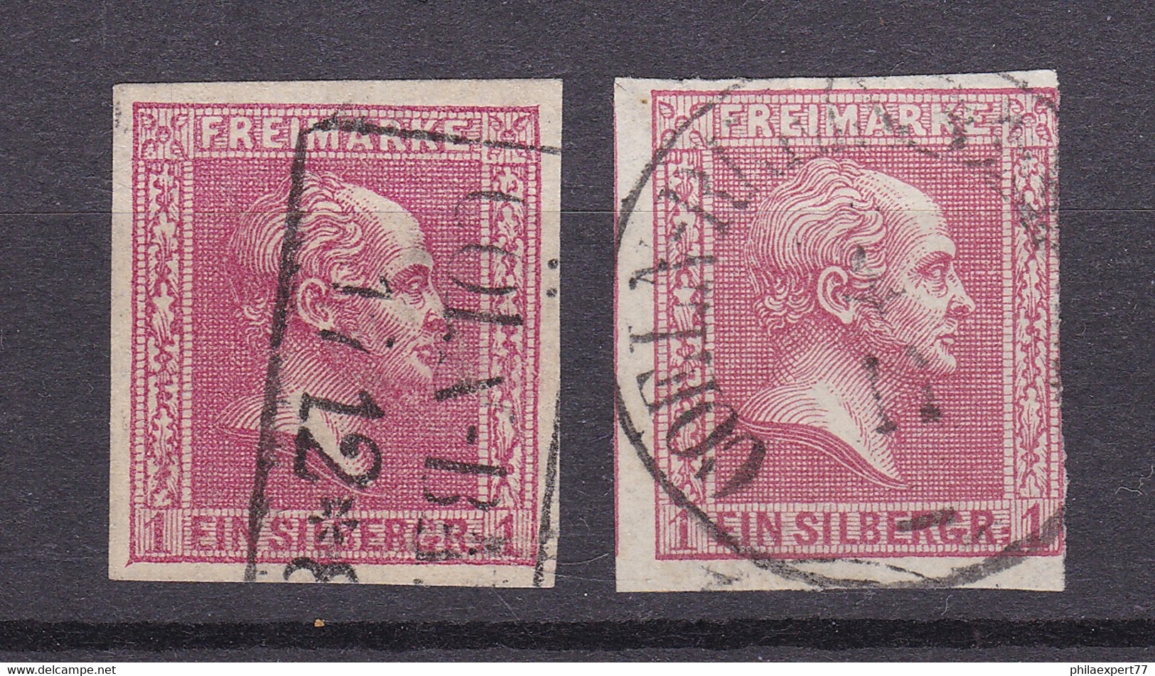 Preussen - 1858 - Michel Nr. 10 A/b - Gestempelt - 30 Euro - Sonstige & Ohne Zuordnung