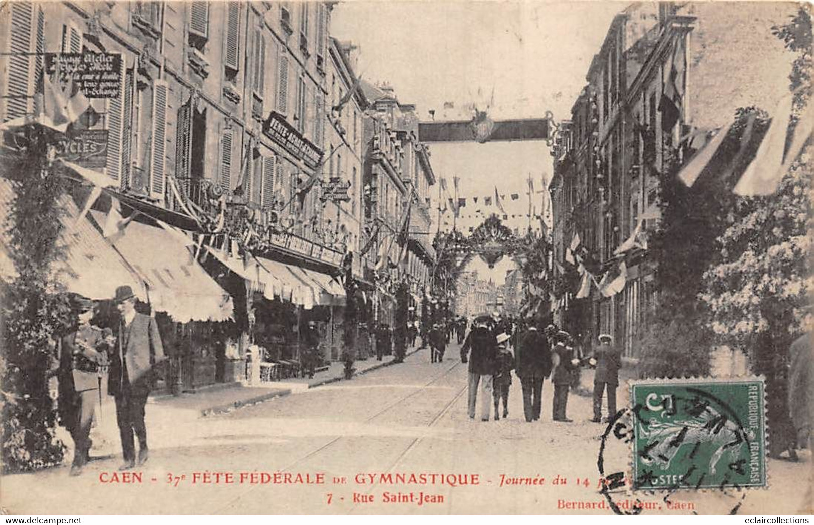 Caen       14          Fête Fédérale De Gymnastique   Rue Saint Jean   N°7           (voir Scan) - Caen