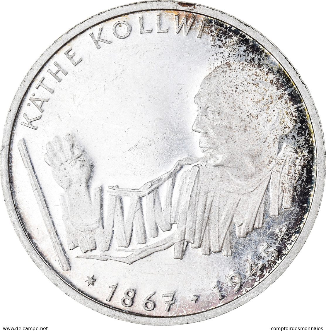 Monnaie, République Fédérale Allemande, 10 Mark, 1992, Karlsruhe, Germany - Commemorations