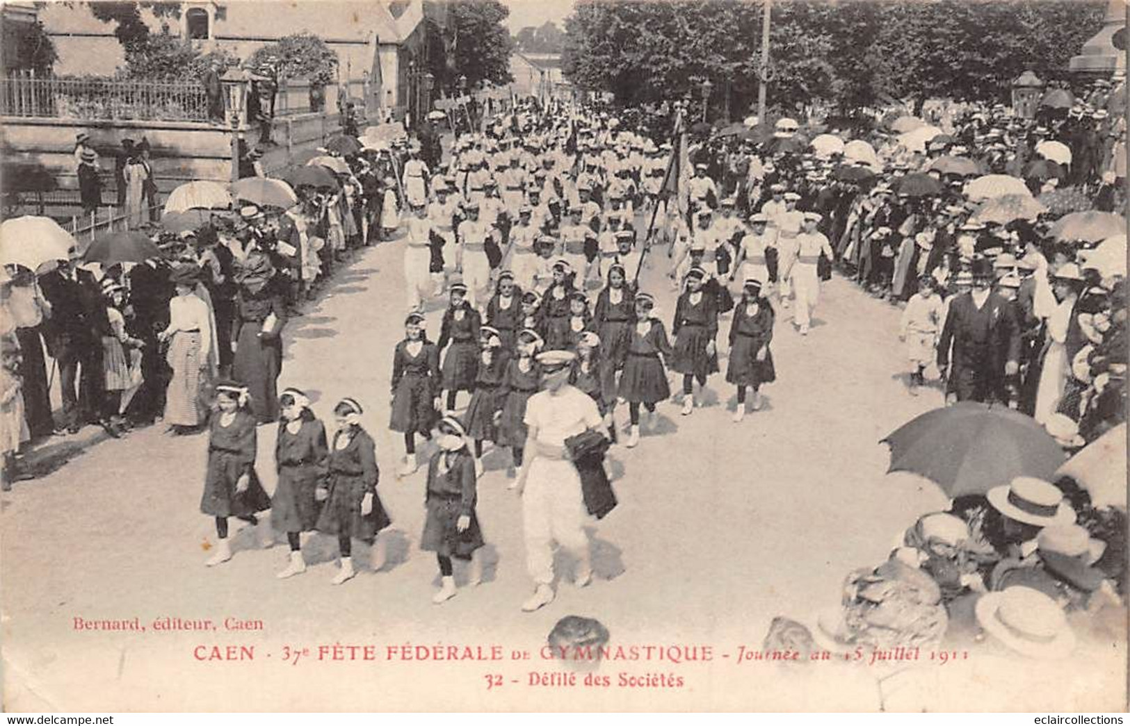 Caen       14          Fête Fédérale De Gymnastique   Défilé Des Société   N° 12           (voir Scan) - Caen