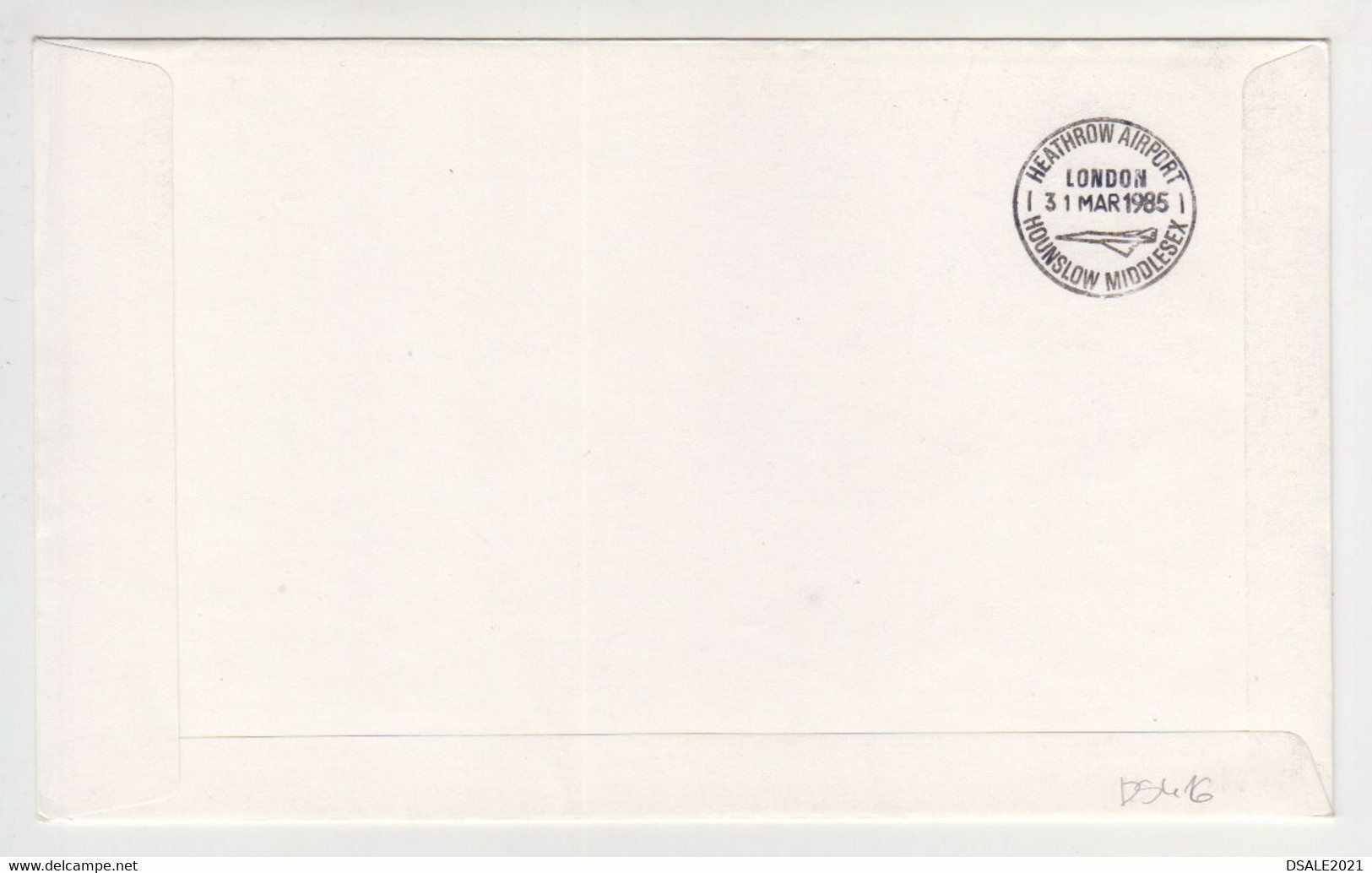 Luxembourg Cover CONCORDE - 1985 British Airways Luxembourg To London Official First Flight Flown Cover (ds416) - Cartas & Documentos