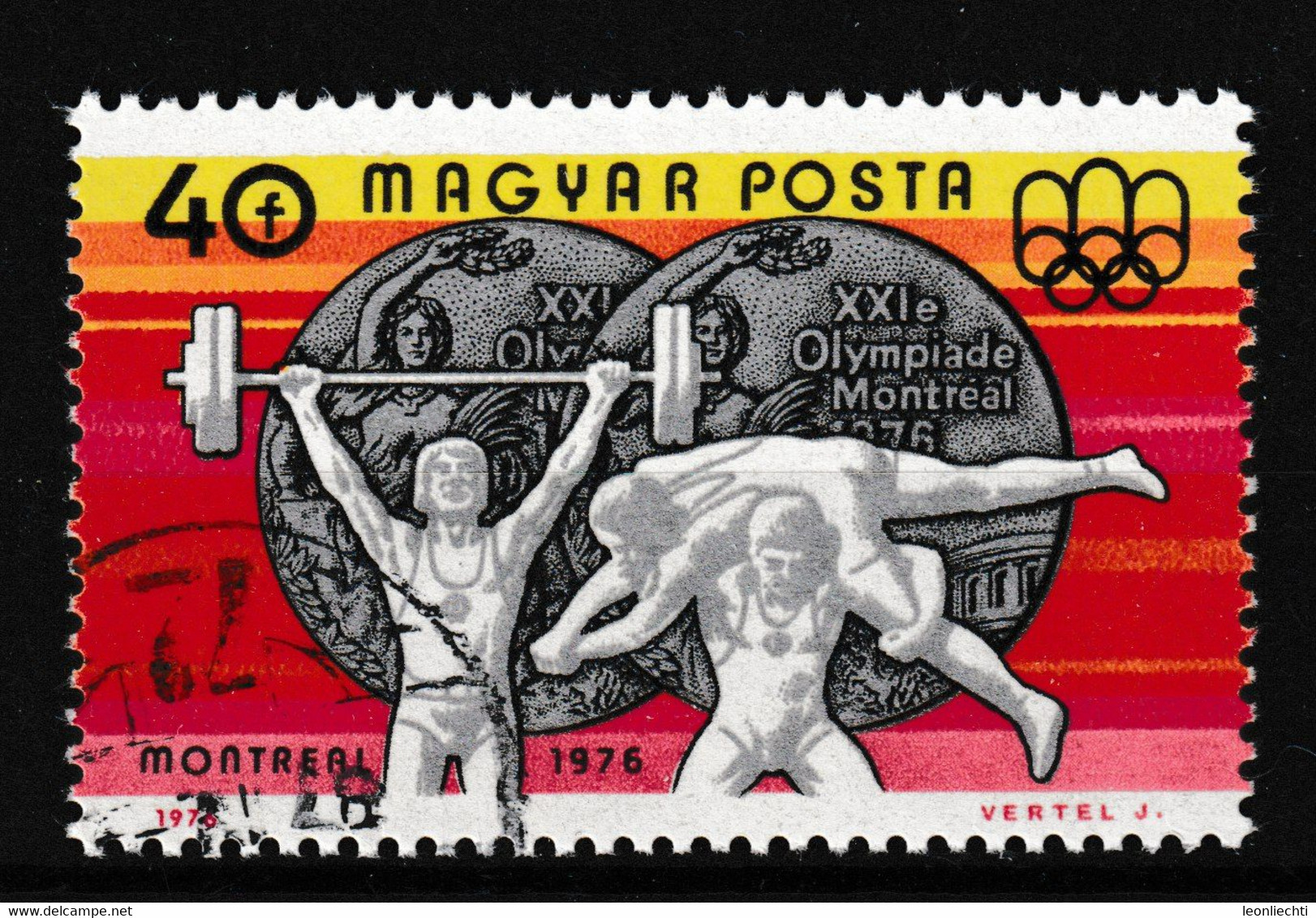 1976 Magyar / Ungarn, Mi: 3164° / Y&T: 2531° Gewichtheben An Den Olympischen Spielen In Montreal, - Gewichtheben