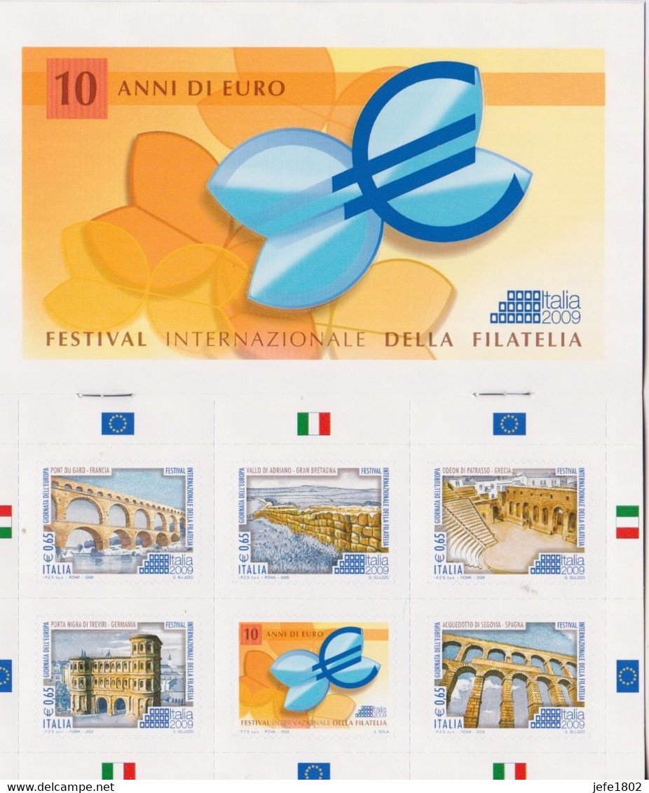 Italia 2009 -Giornata Dell' Europa - 10 Anni Di EURO - Booklet - Booklets