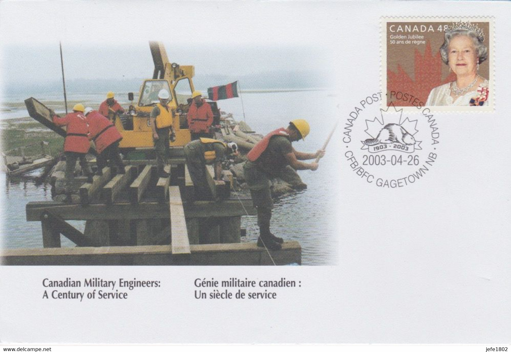 Canadian Military Engineers / Génie Militaire Canadien 1903-2003 - Storia Postale