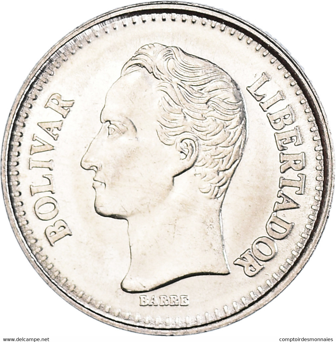 Monnaie, Venezuela, 25 Centimos, 1990, SUP+, Nickel Clad Steel, KM:50a - Venezuela