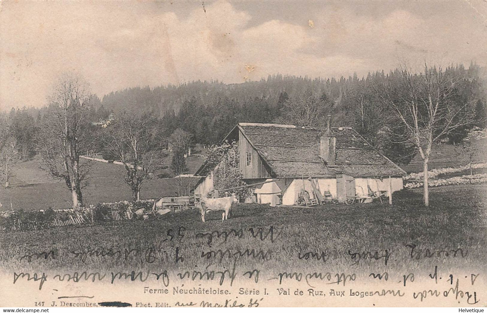 Ferme Neuchâteloise Série I Val De Ruz Aux Loges Fontainemelon - Fontainemelon