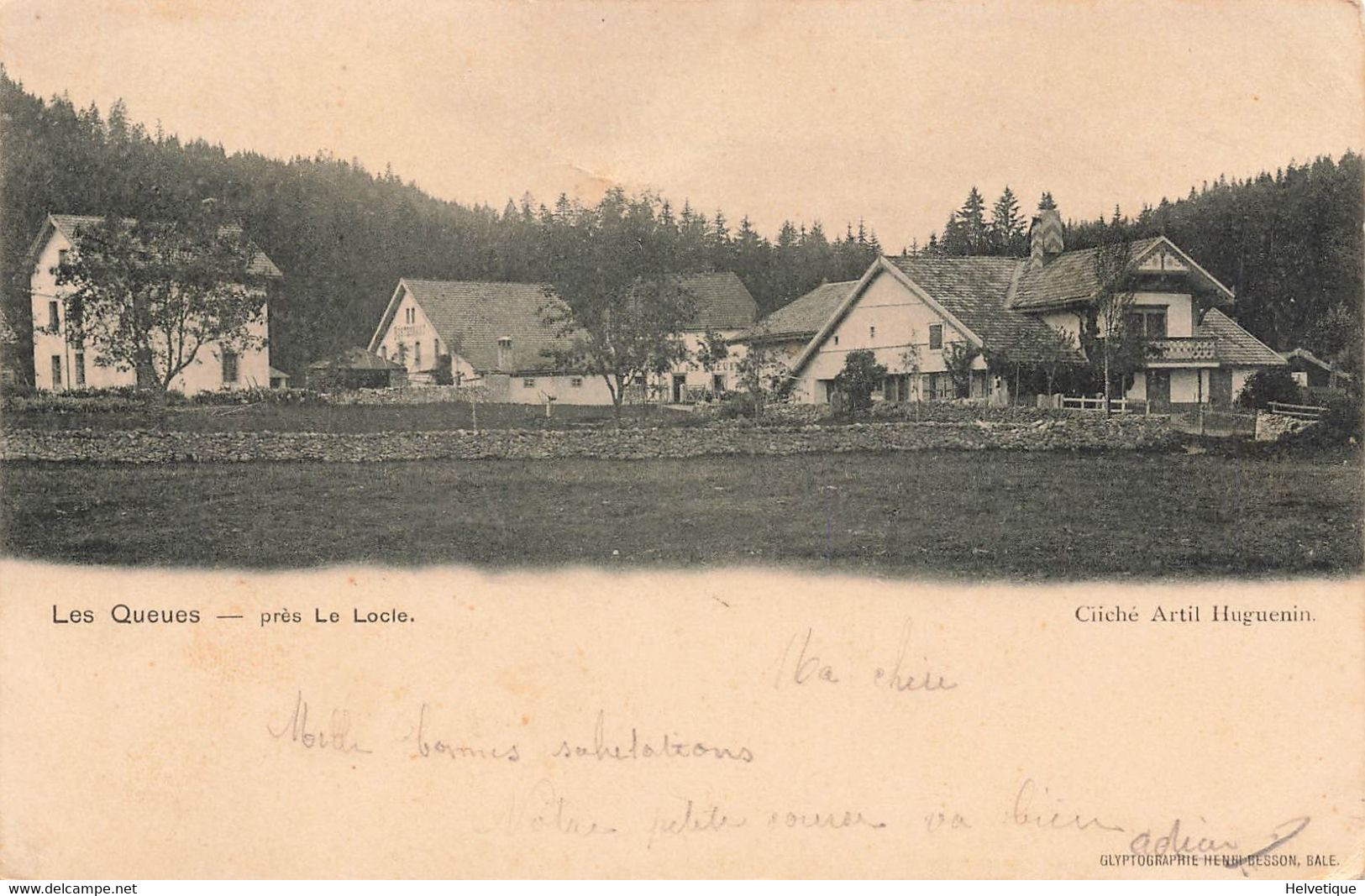 Les Queues Près Du Locle 1904 - Le Locle