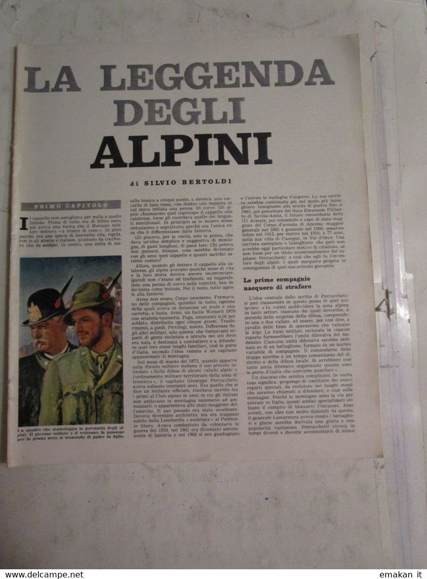 # INSERTO / LA LEGGENDA DEGLI ALPINI / I° CAPITOLO - Prime Edizioni