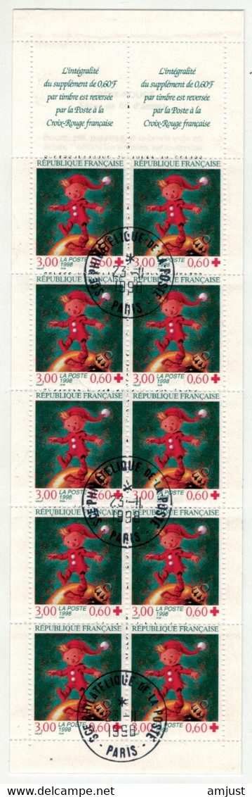 France // Carnets // Carnet Croix-Rouge1998 No.2047 Oblitéré Et Non Plié - Croix Rouge