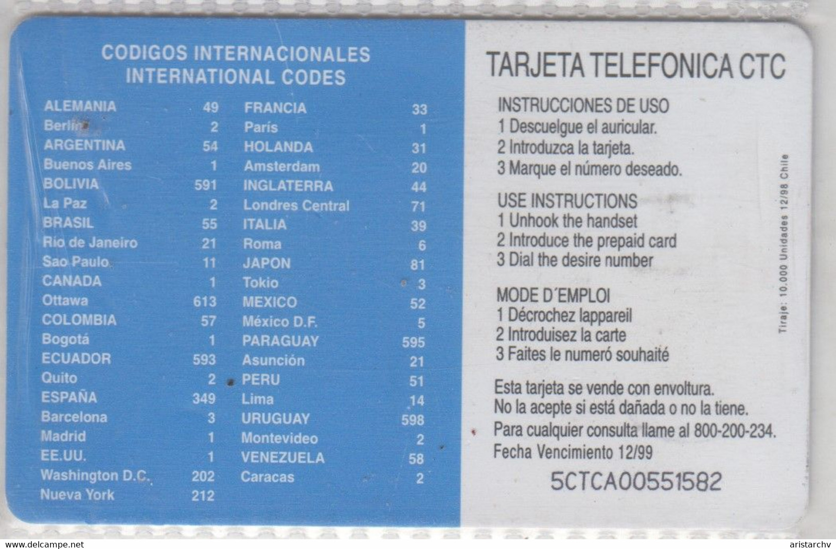 CHILE 1999 SCOUTS WORLD JAMBOREE - Chile