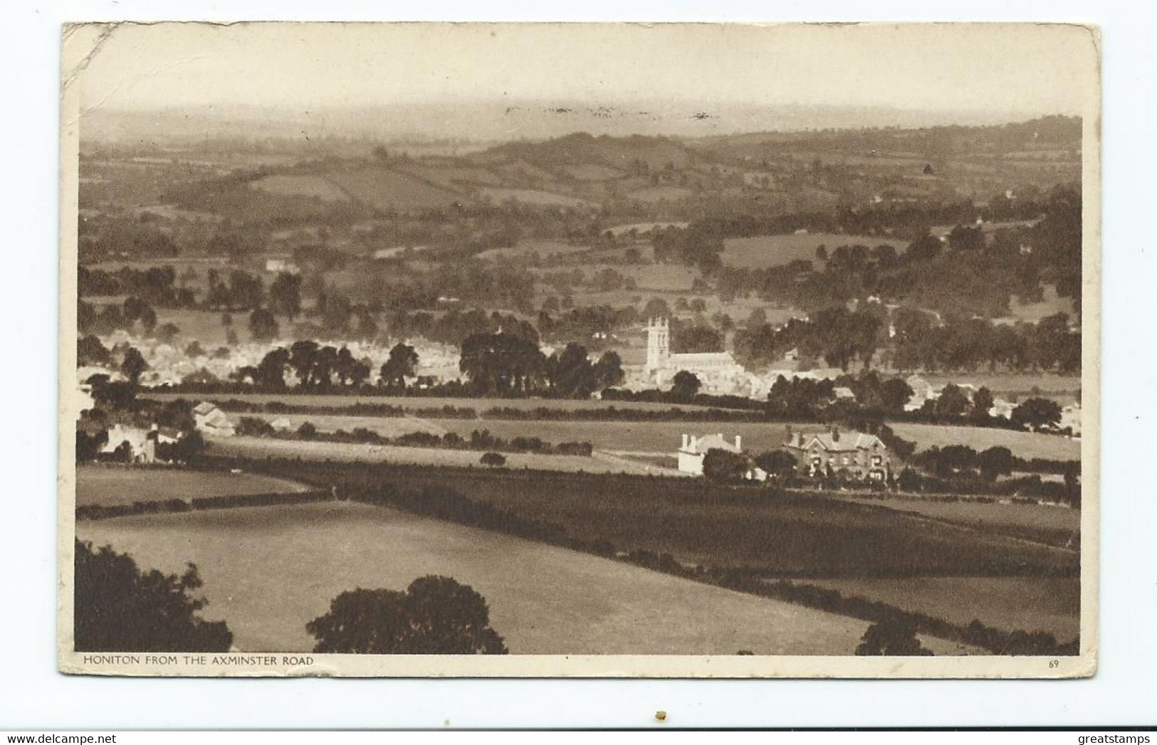 Devon Devon Honiton From Axminster Posted 1948 Slogan Postmark - Paignton