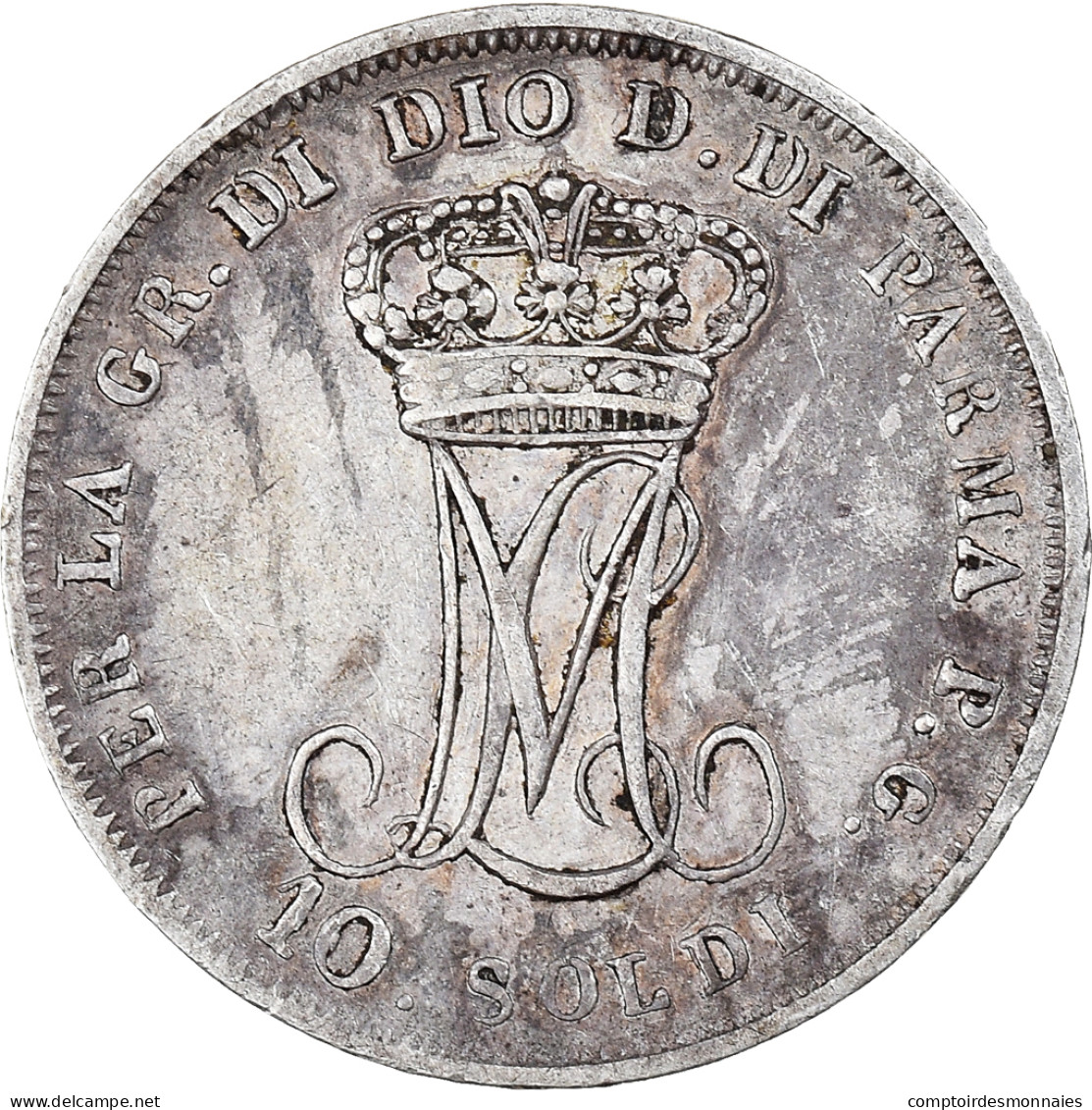 Monnaie, États Italiens, PARMA, Maria Luigia, 10 Soldi, 1815, Milan, TTB+ - Napoleoniche