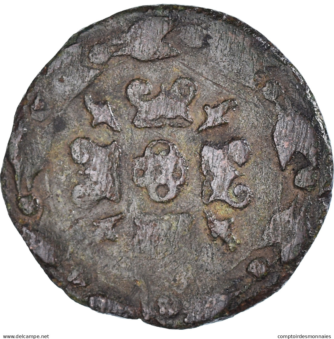 Monnaie, Pays-Bas Espagnols, Philippe II, Courte, Nimègue, TB+, Cuivre - Spanish Netherlands
