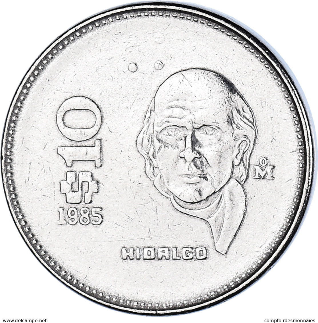 Monnaie, Mexique, 10 Pesos, 1985, Mexico City, SUP+, Acier Inoxydable, KM:512 - Mexique