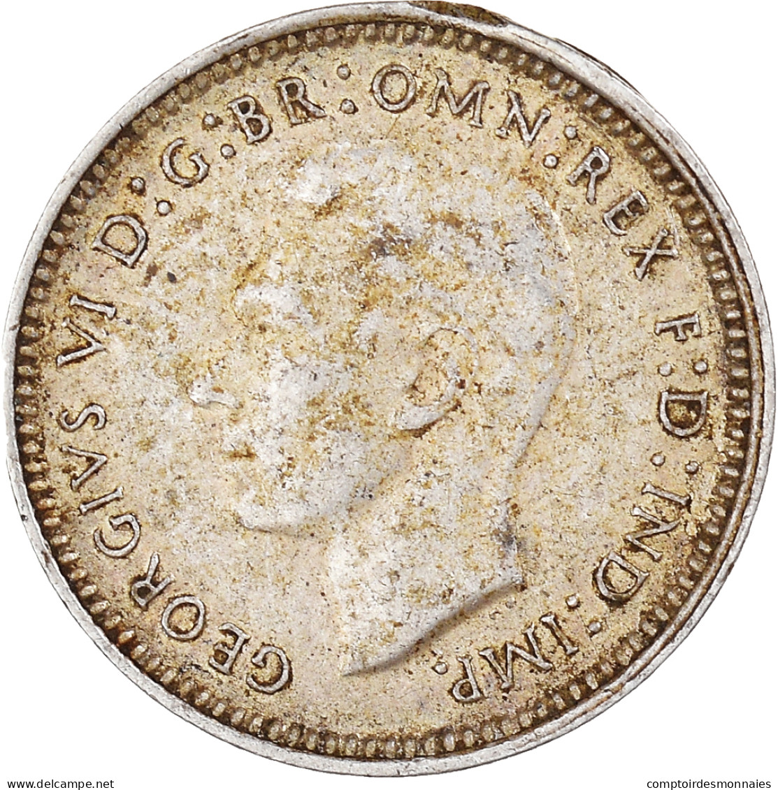 Monnaie, Australie, George VI, Threepence, 1943, San Francisco, SUP, Argent - Threepence