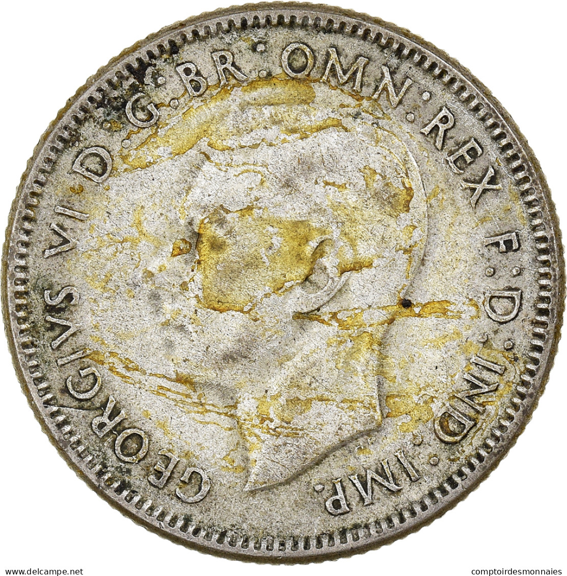 Monnaie, Australie, George VI, Shilling, 1946, Melbourne, TTB, Argent, KM:39a - Shilling