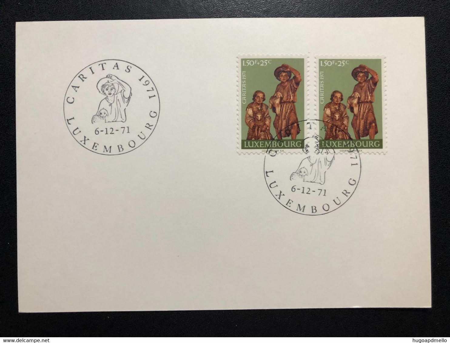 LUXEMBOURG,  « CARITAS », « Special Commemorative Postmark », 1971 - Lettres & Documents