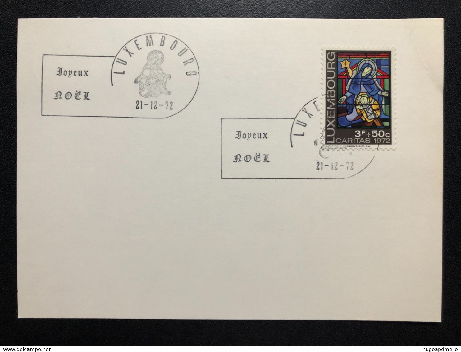 LUXEMBOURG,  « CARITAS », « CHRISTMAS », « NOËL », « Special Commemorative Postmark », 1972 - Cartas & Documentos
