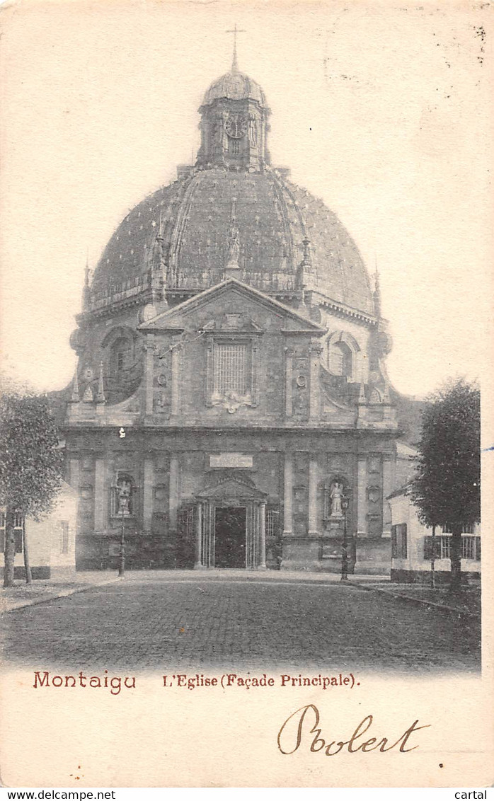 MONTAIGU - L'Eglise (Façade Principale). - Scherpenheuvel-Zichem