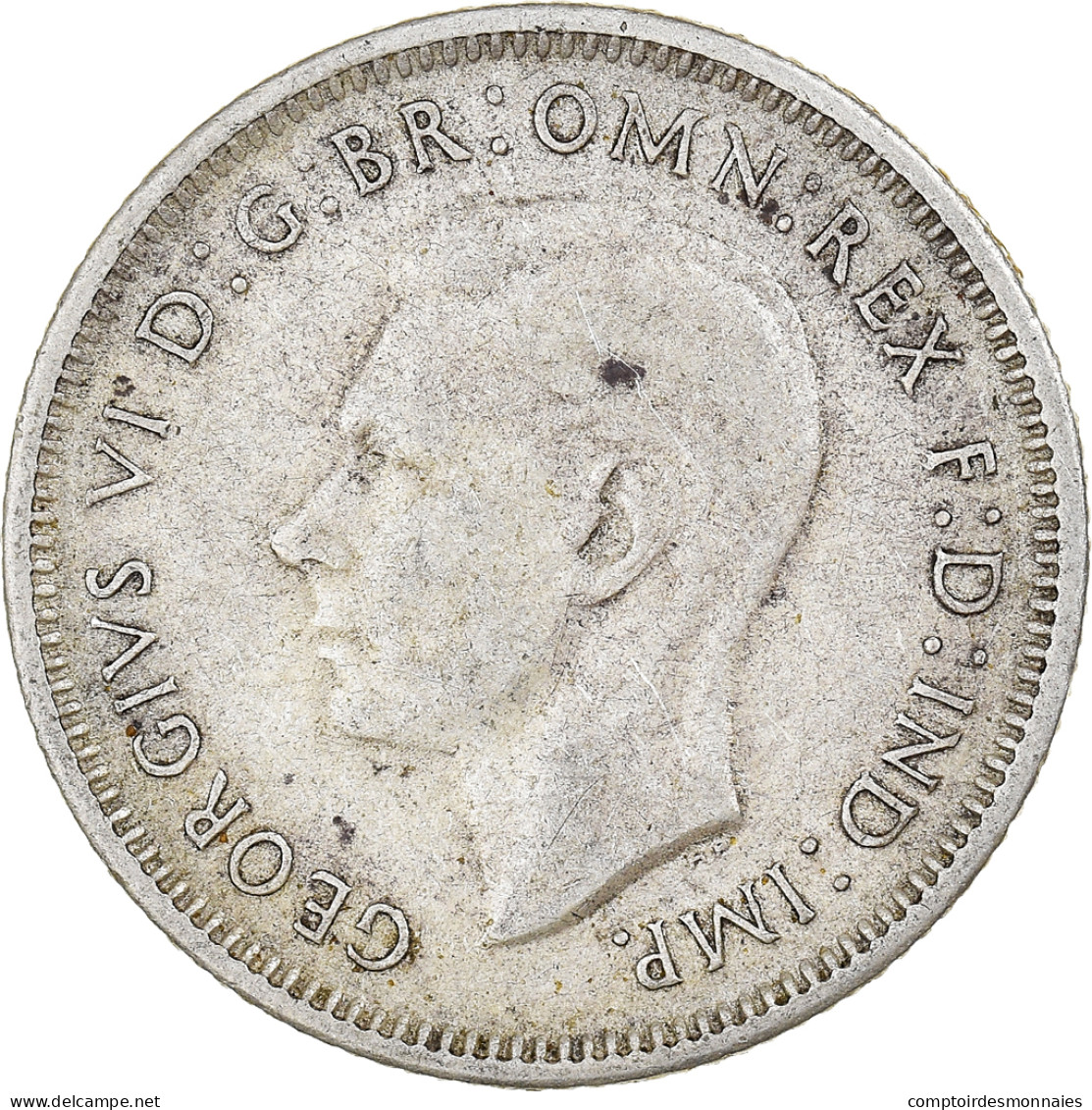 Monnaie, Australie, George VI, Shilling, 1943, San Francisco, TTB, Argent, KM:39 - Shilling