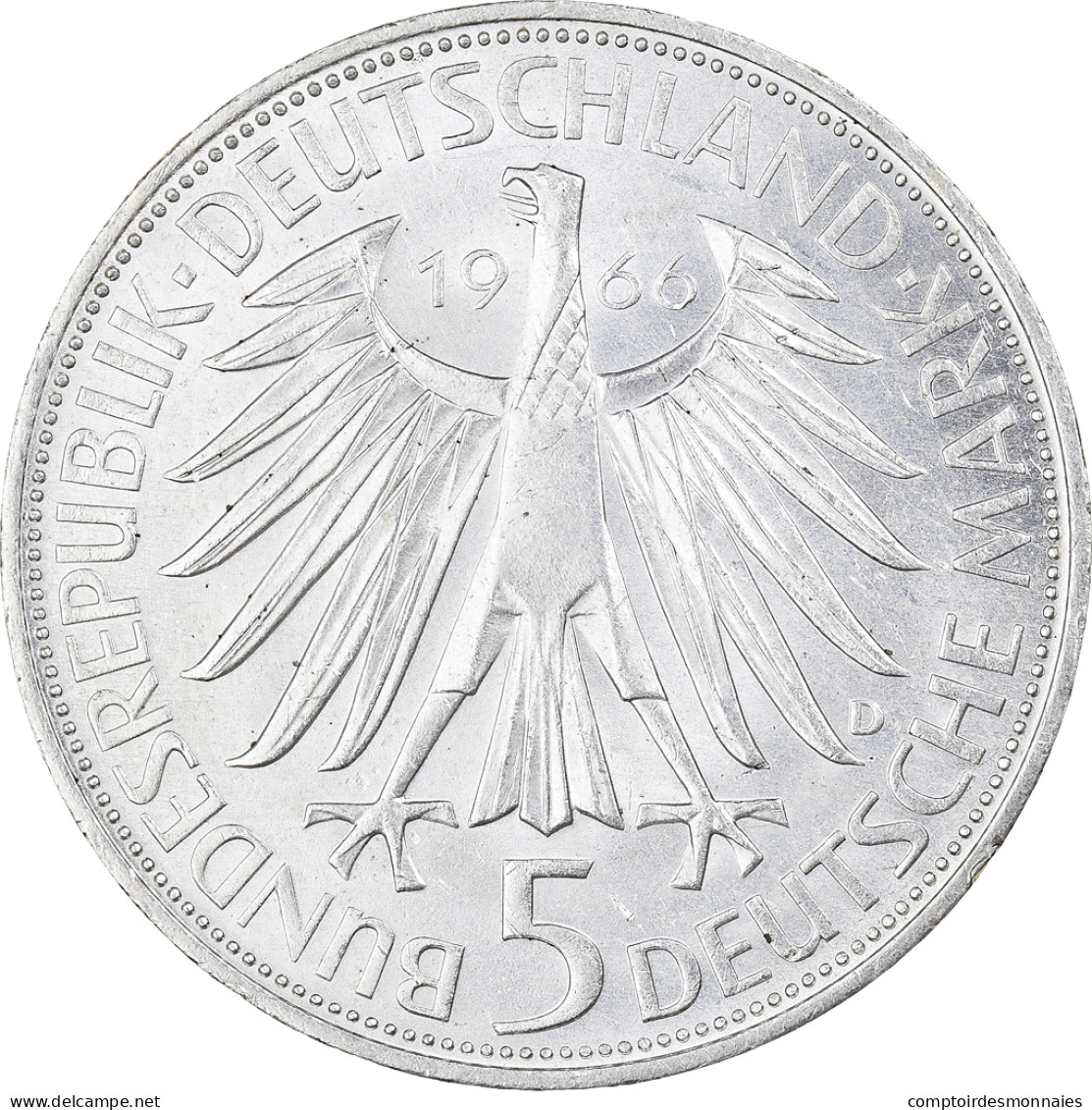 Monnaie, République Fédérale Allemande, 5 Mark, 1966, Munich, Germany, SUP - Commemorations