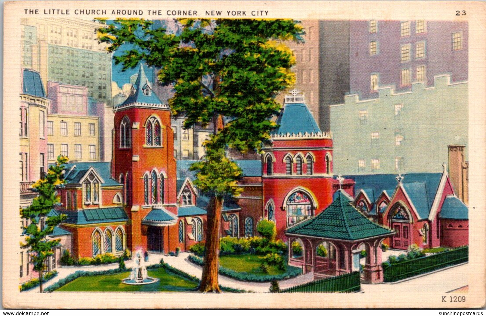 New York City The Little Church Around The Corner 1950 - Kerken