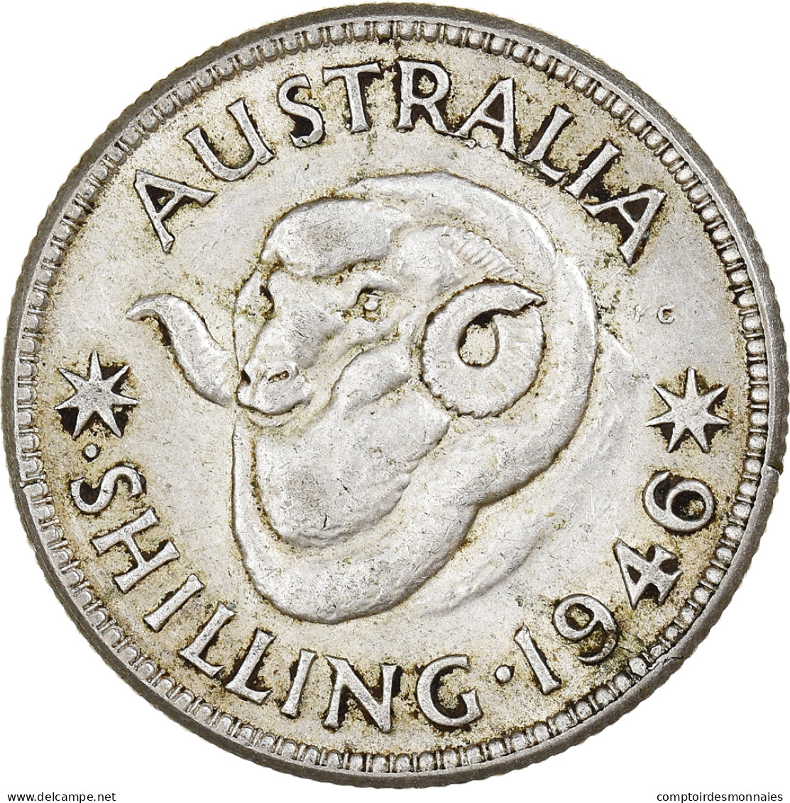 Monnaie, Australie, George VI, Shilling, 1946, Perth, TTB+, Argent, KM:39a - Shilling