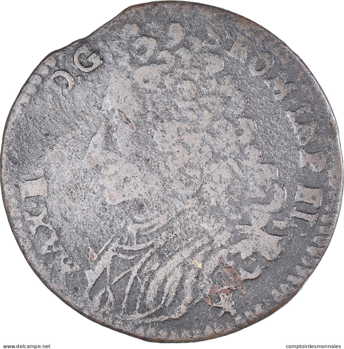 Monnaie, Pays-Bas Espagnols, NAMUR, Maximilian Emmanuel Of Bavaria, Liard, 1712 - Pays Bas Espagnols