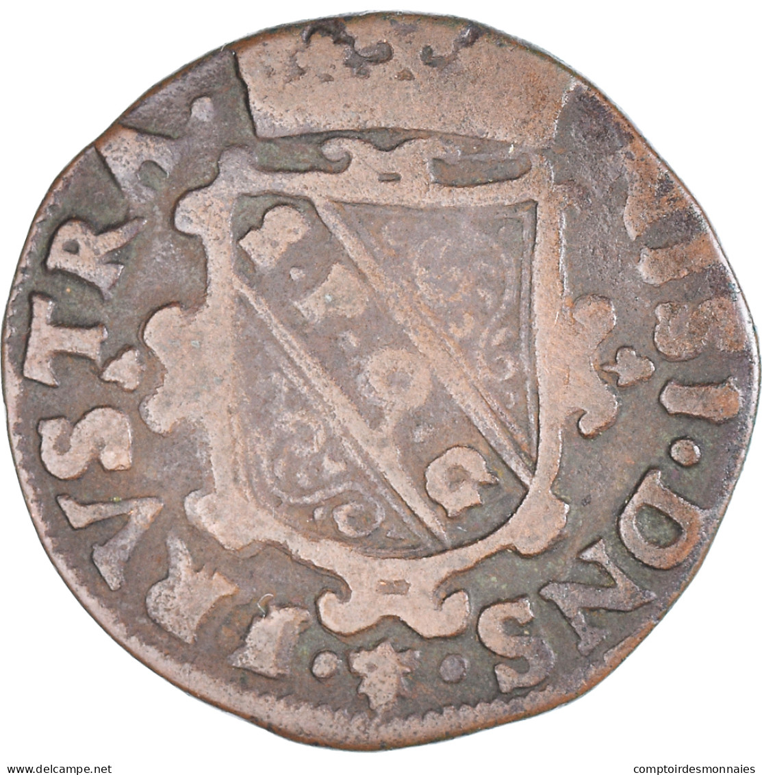 Monnaie, Pays-Bas Espagnols, Liard, 12 Mites, 1583, Bruges, TB+, Cuivre - Spaanse Nederlanden