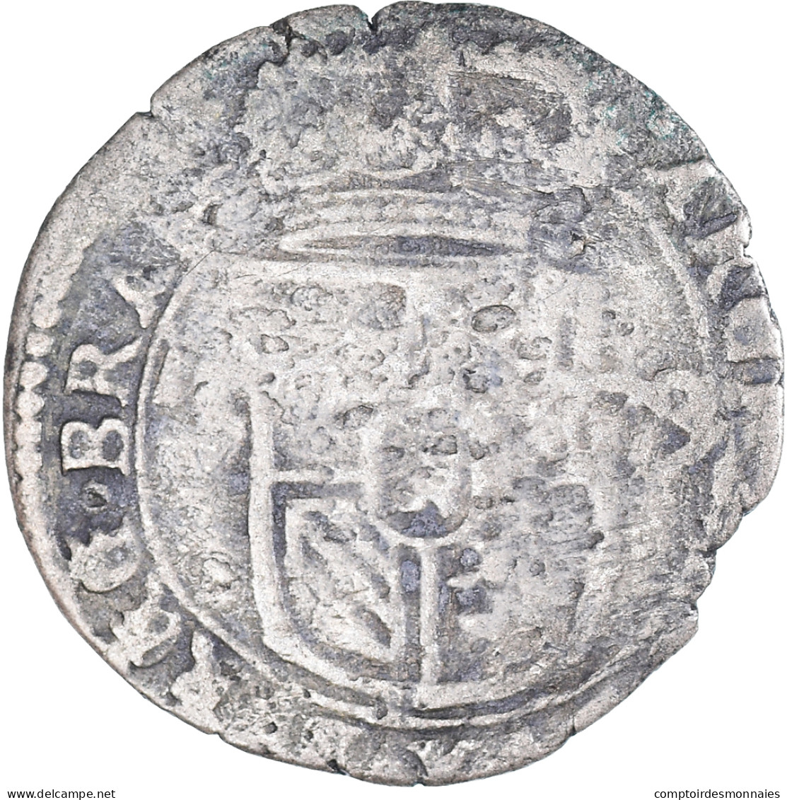 Monnaie, Pays-Bas Espagnols, Charles II, Patard, 1679 ?, Bruxelles, TB, Argent - Países Bajos Españoles